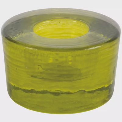 Lime Green Glass Candleholder