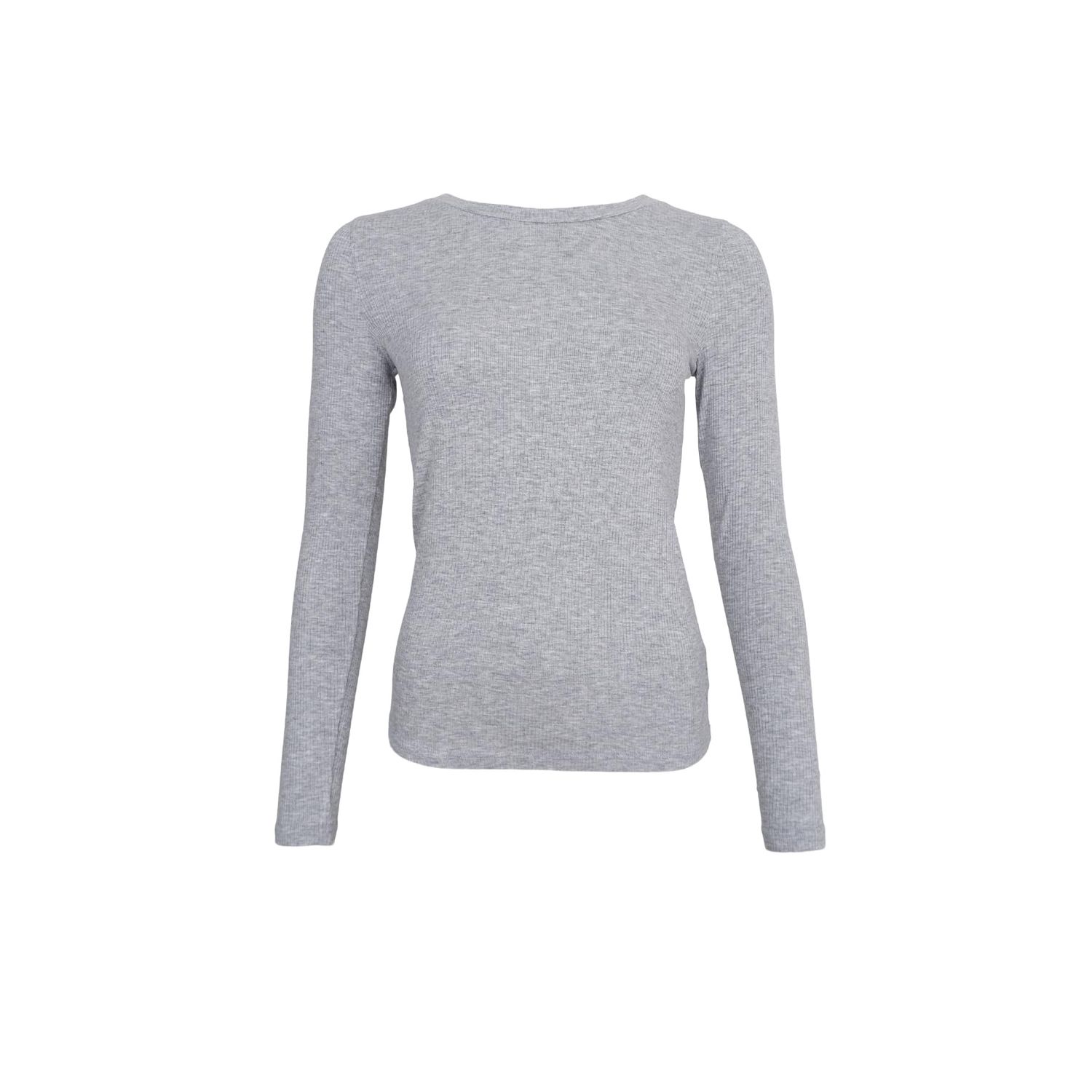 Tea Long Sleeve Tee, Colour: Grey Melange, Size: Small