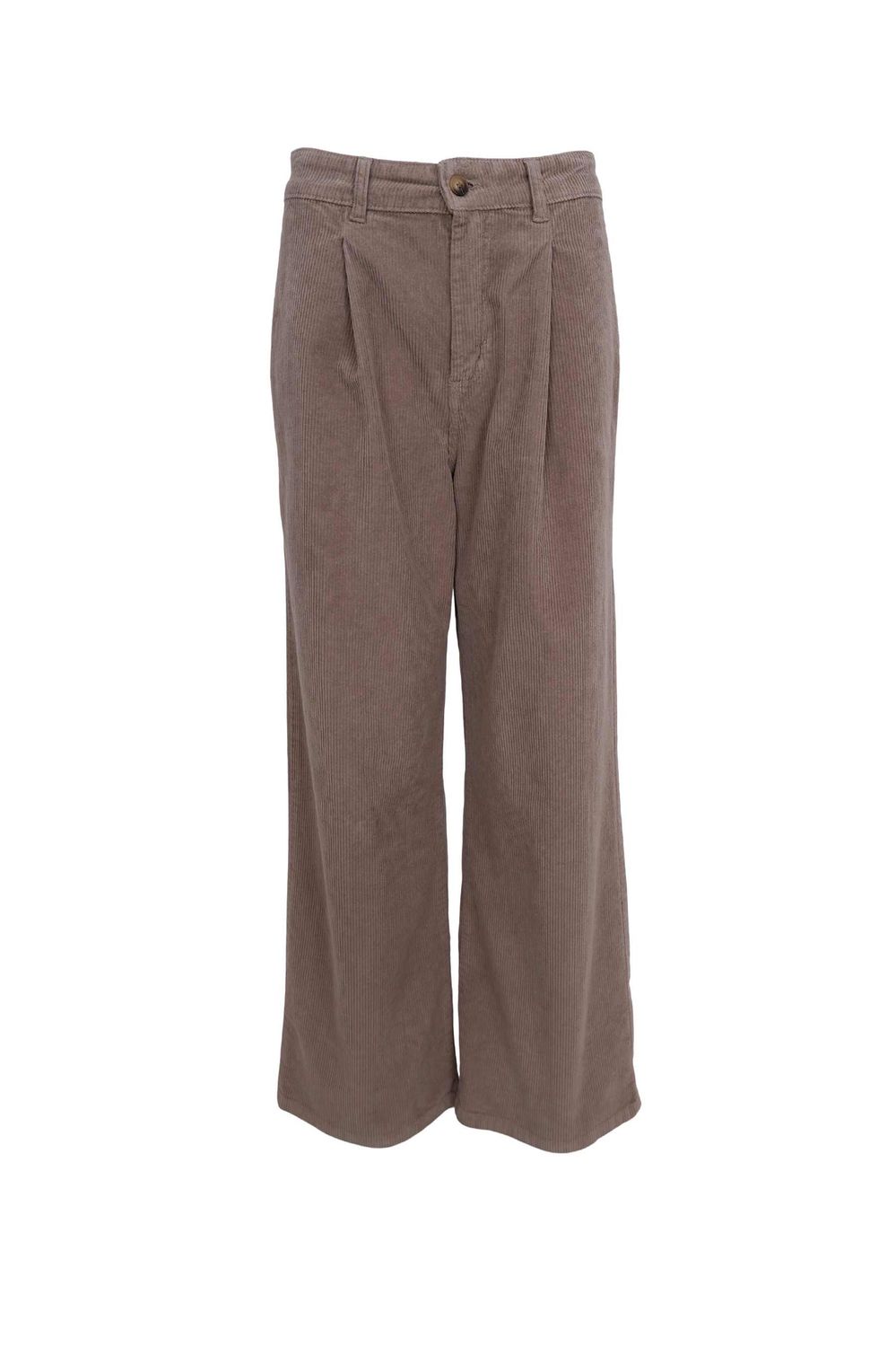 Cora Pleated Corduroy Pant, Colour: Light Nougat, Size: S/M