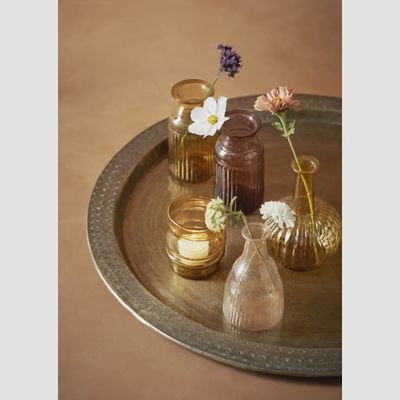 Purple Recycled Glass Vase