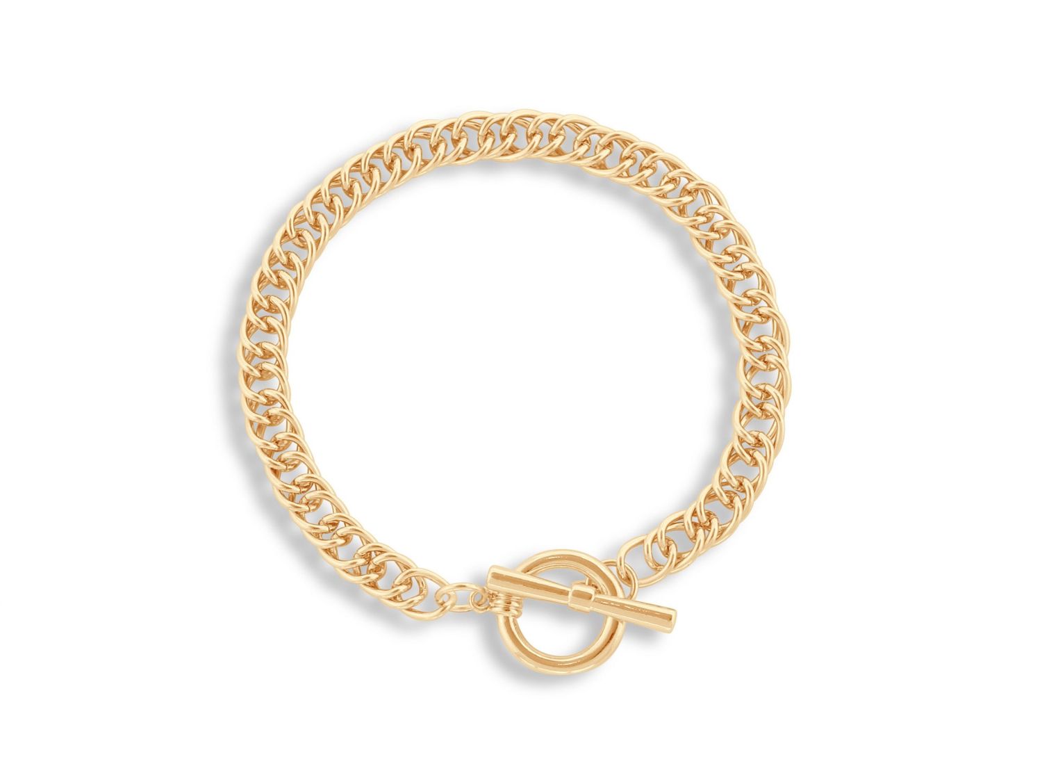 Molly Curb Chain Bracelet, Colour: Gold