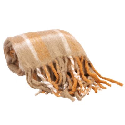 Terracotta Tassel Fringe Throw