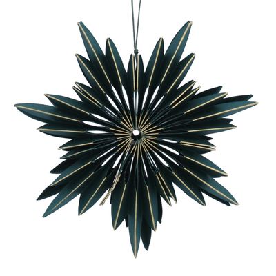Green Starburst Paper Decoration