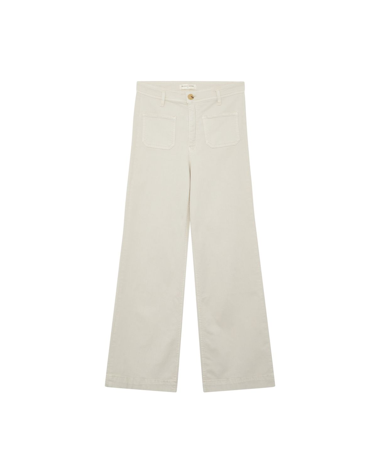 Edna Pant, Colour: Ecru, Size: Small