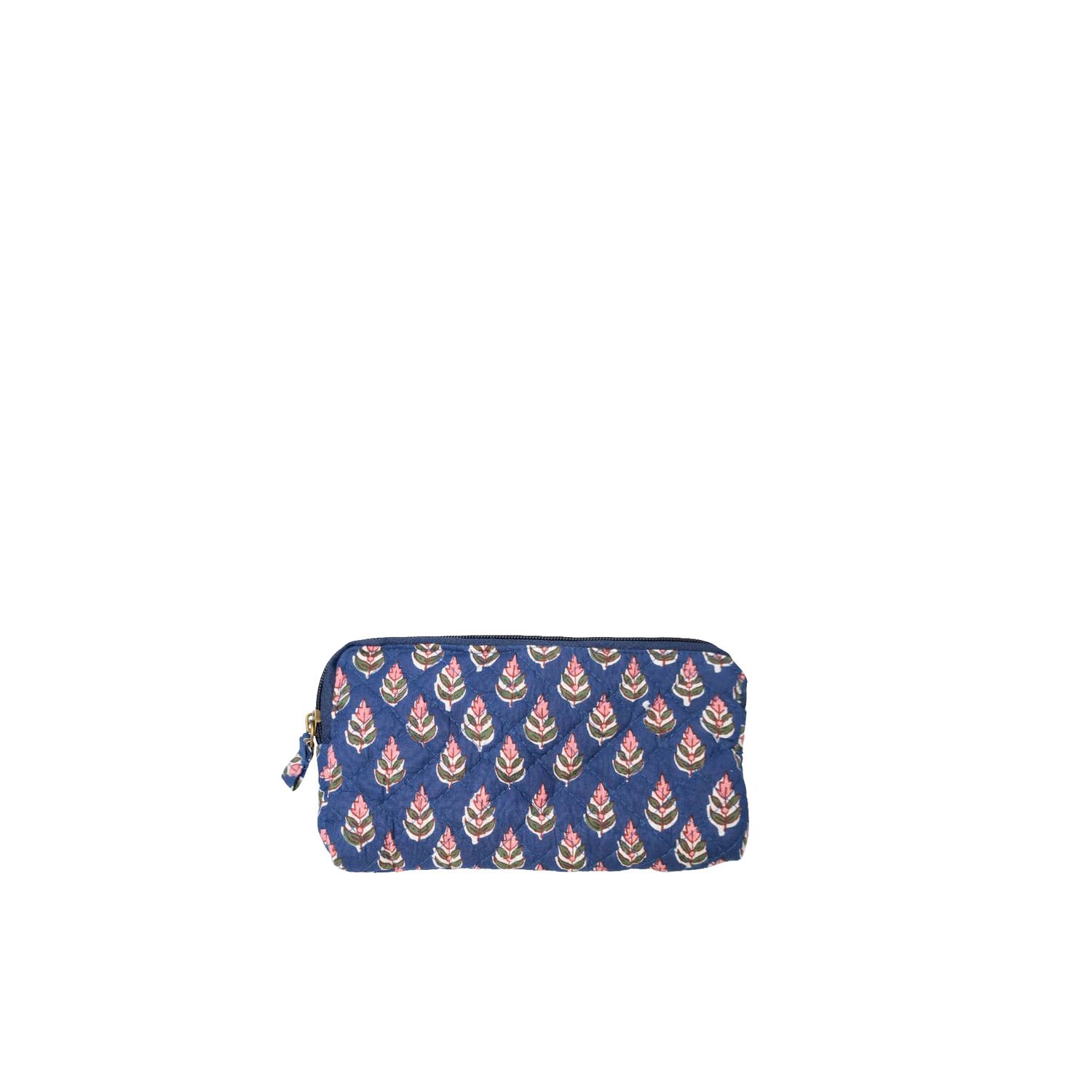 Flora Quilted Multipurse, Colour: Blue Icon