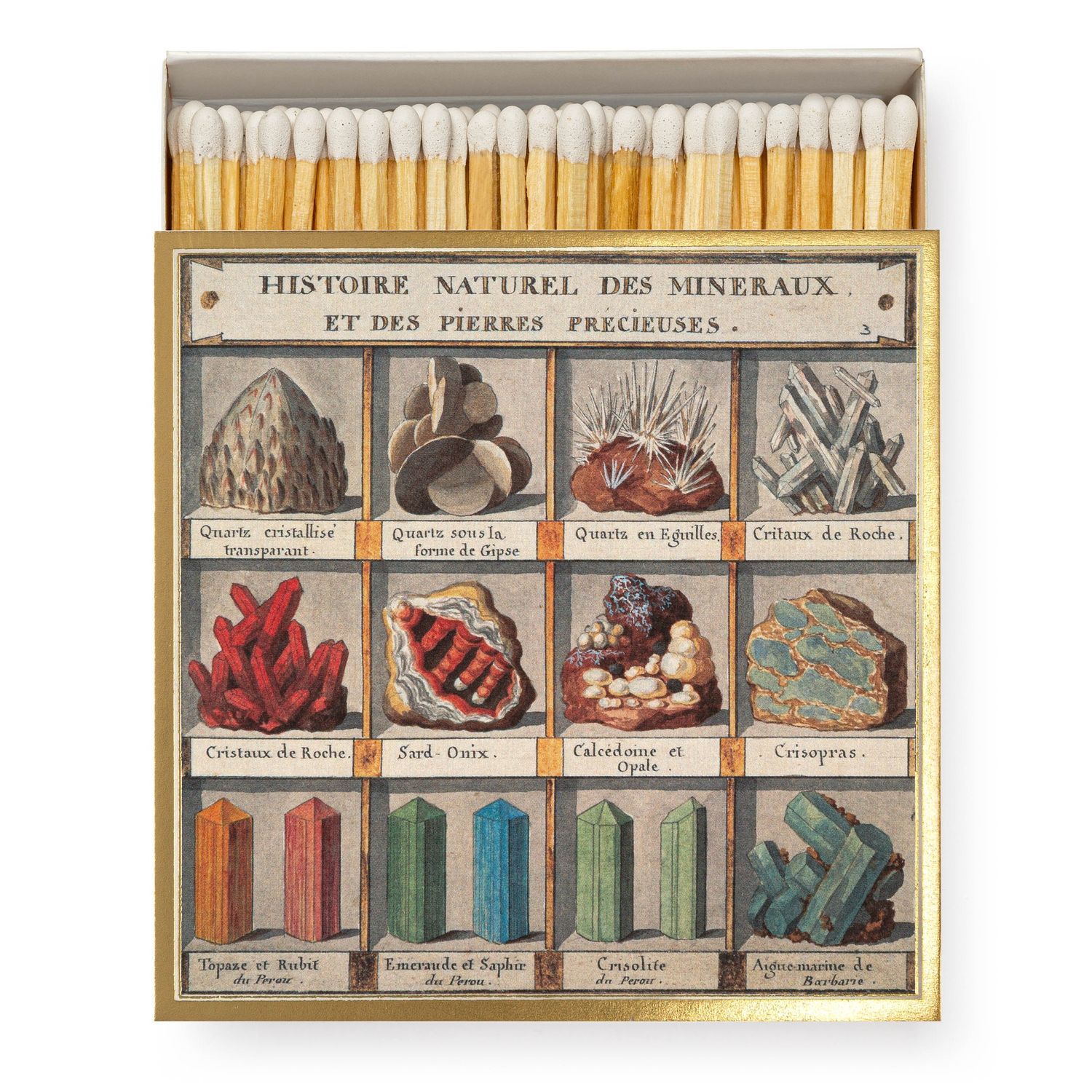 Natural History Museum Minerals Match Box
