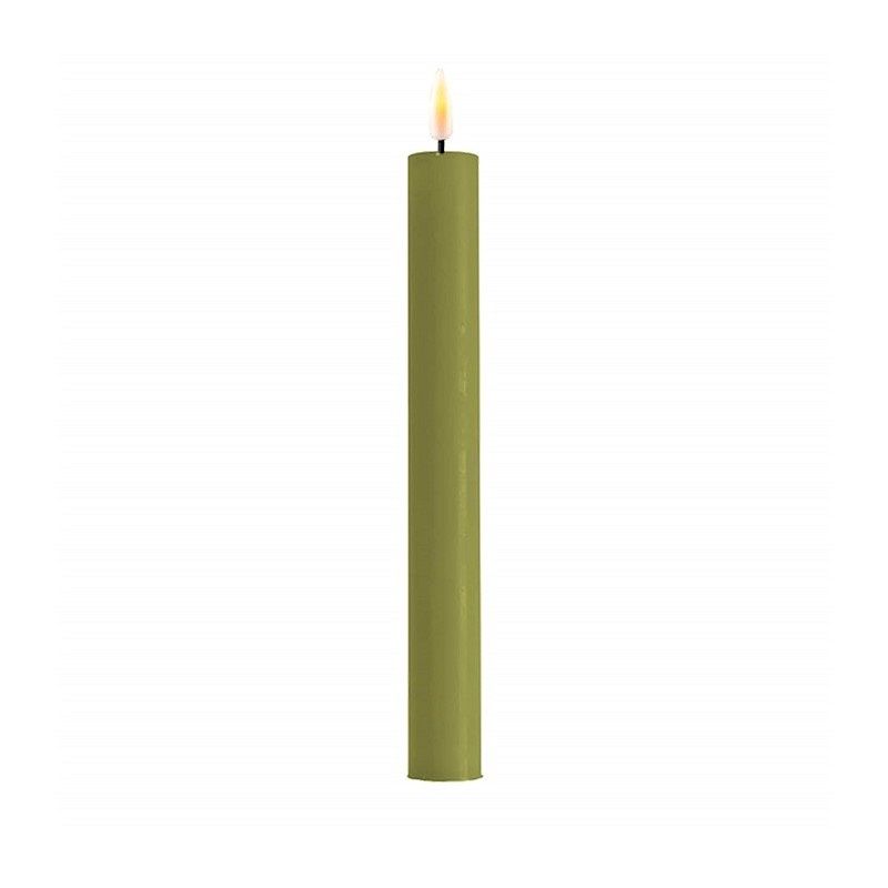 Olive LED Dinner Candle (2pcs)