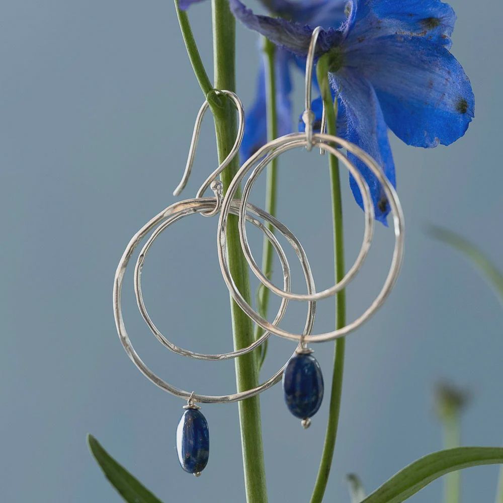 Lapis Lazuli Enjoyable Silver Earrings