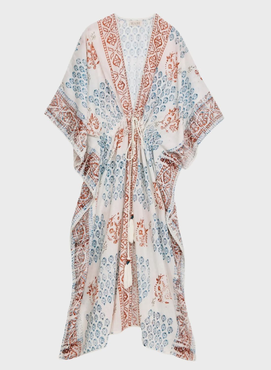 Dorey Print Cover-Up, Colour: Blue/Rust, Size: Small
