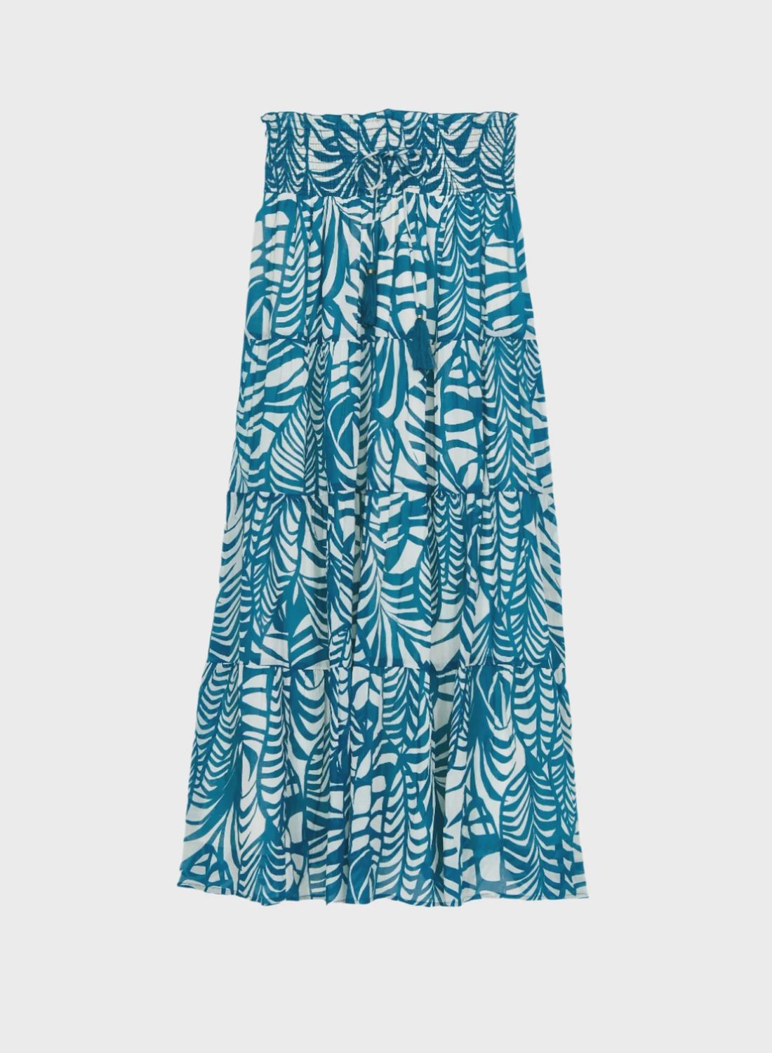 Malia Print Maxi Skirt, Size: Small, Colour: Blue