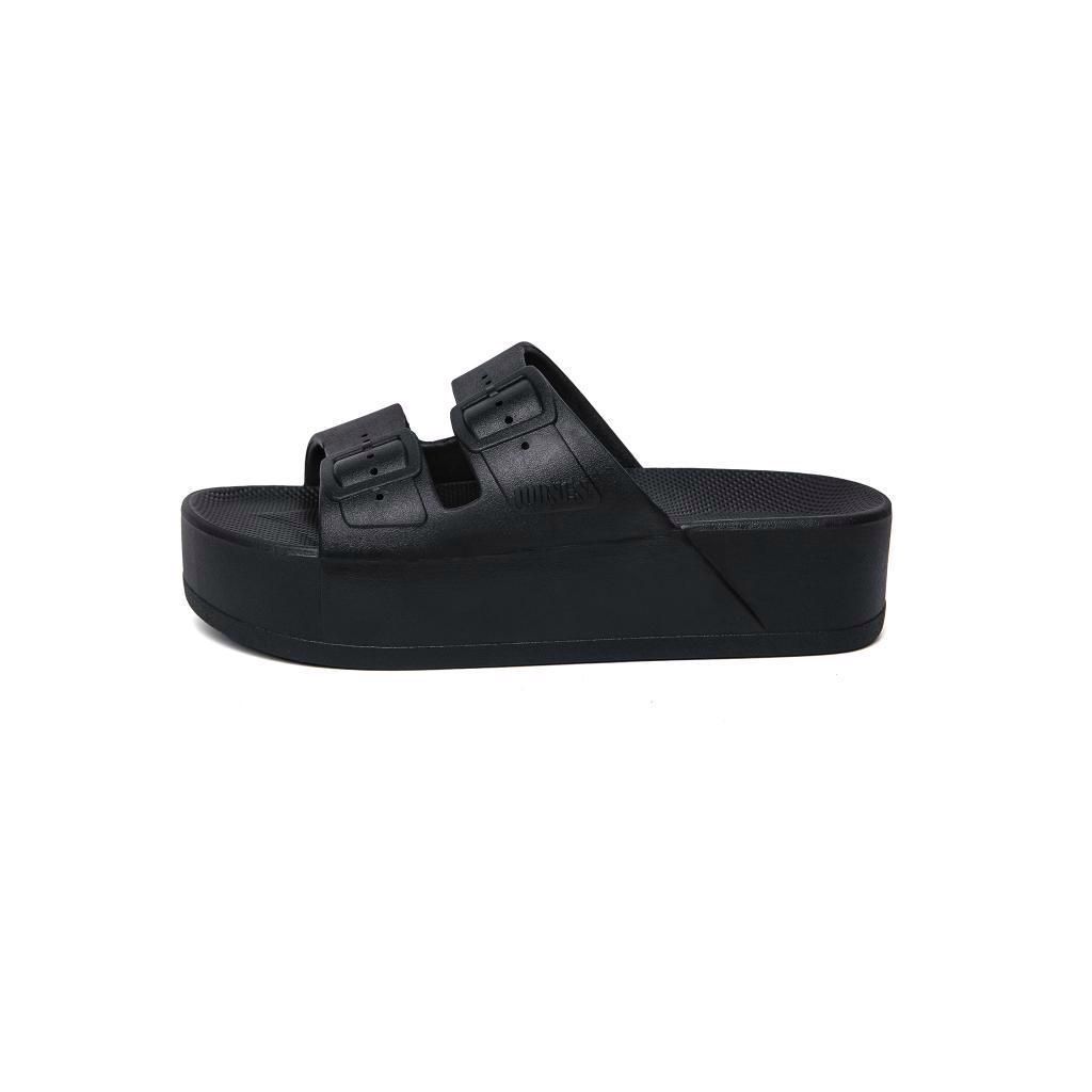 Black High Slides, Size: 37/38