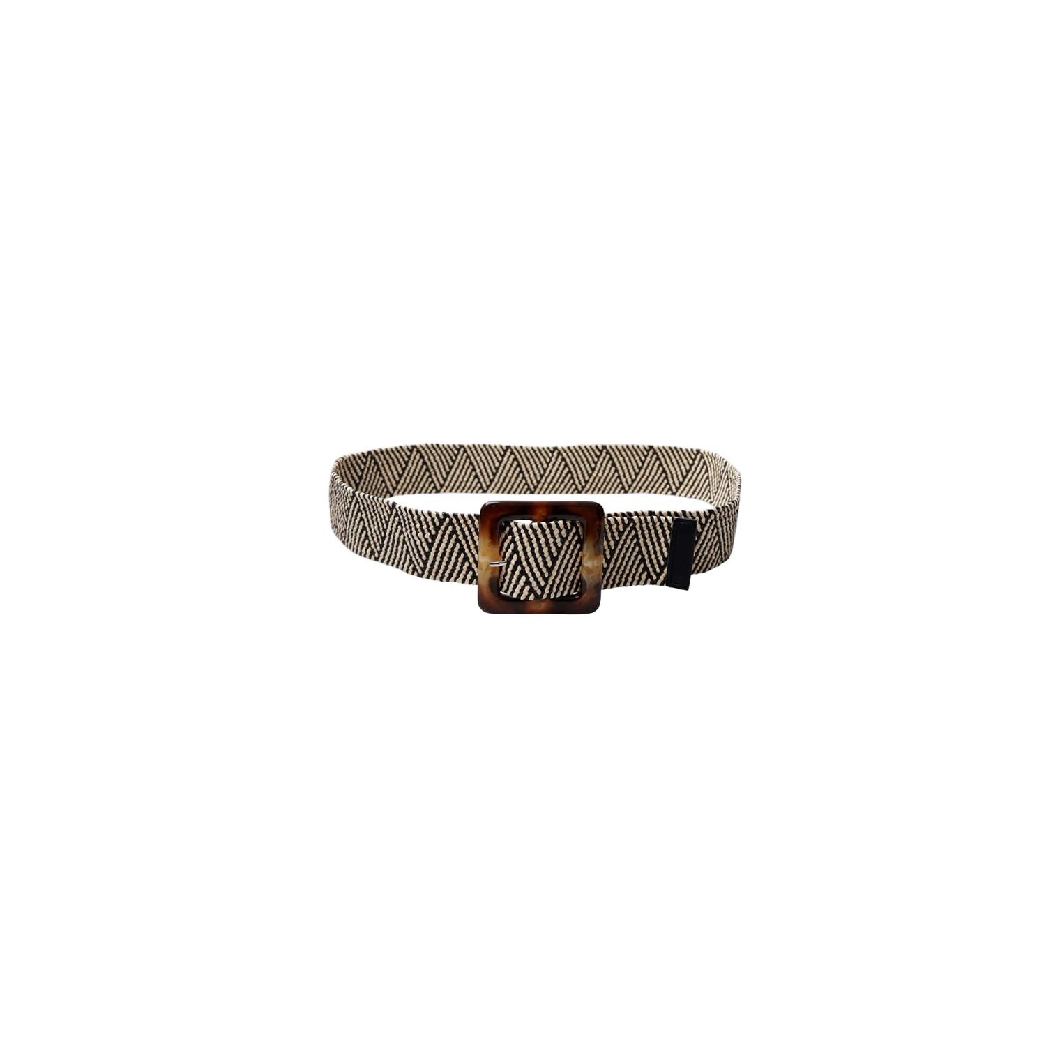 Anett Jute Belt, Size: One Size, Colour: Black/Lt Nature