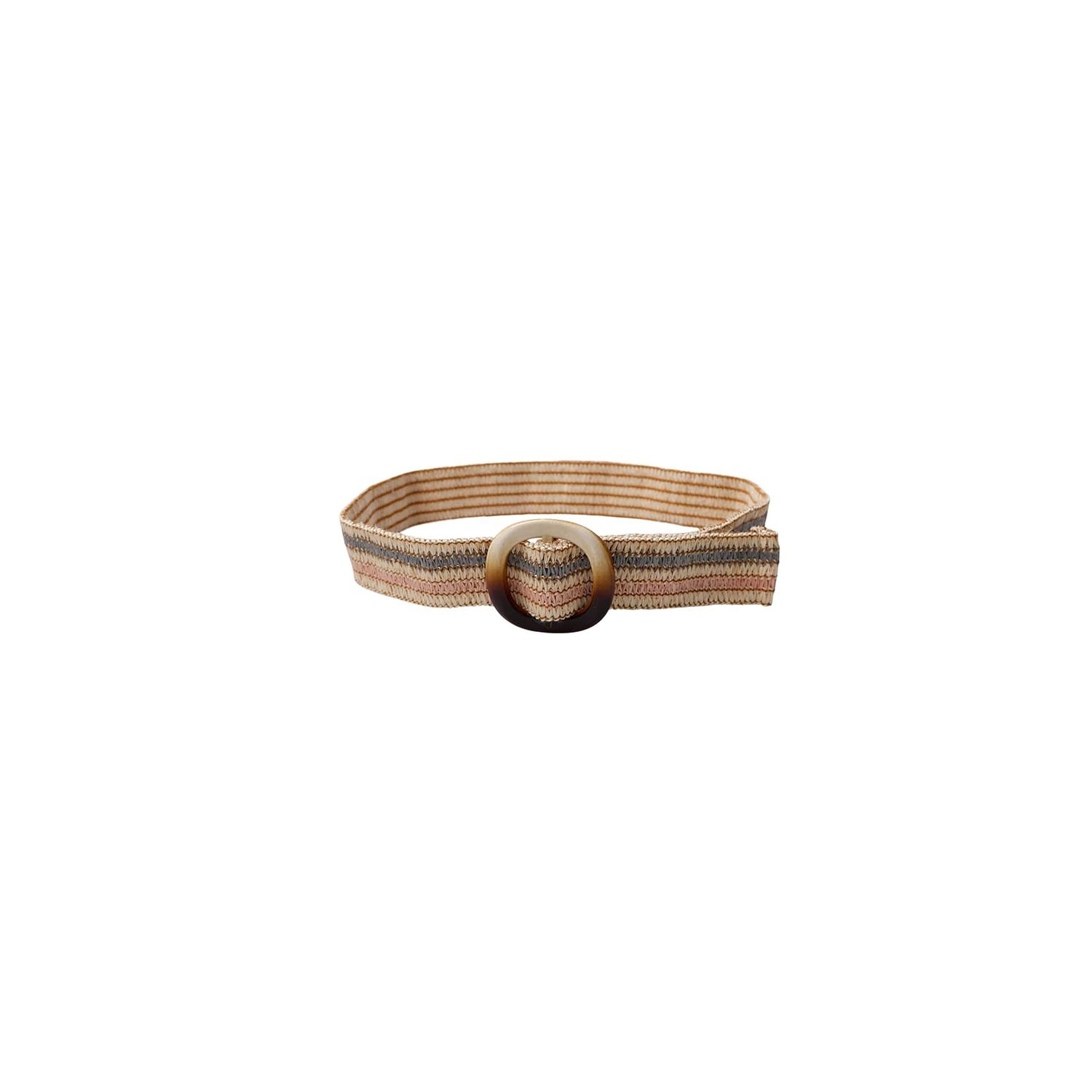 Eda Jute Belt, Size: One Size, Colour: Pastel/Creme