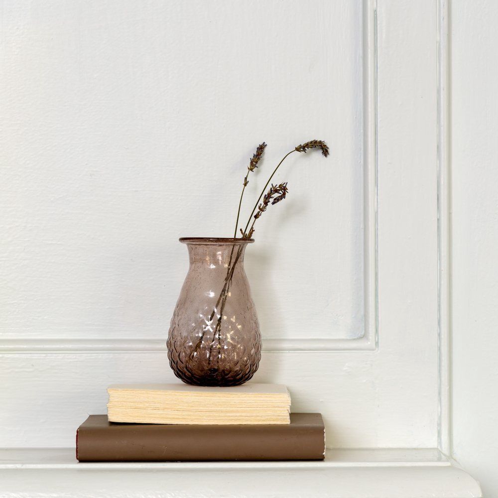 Indus Recycled Glass Vase, Colour: Amethyst