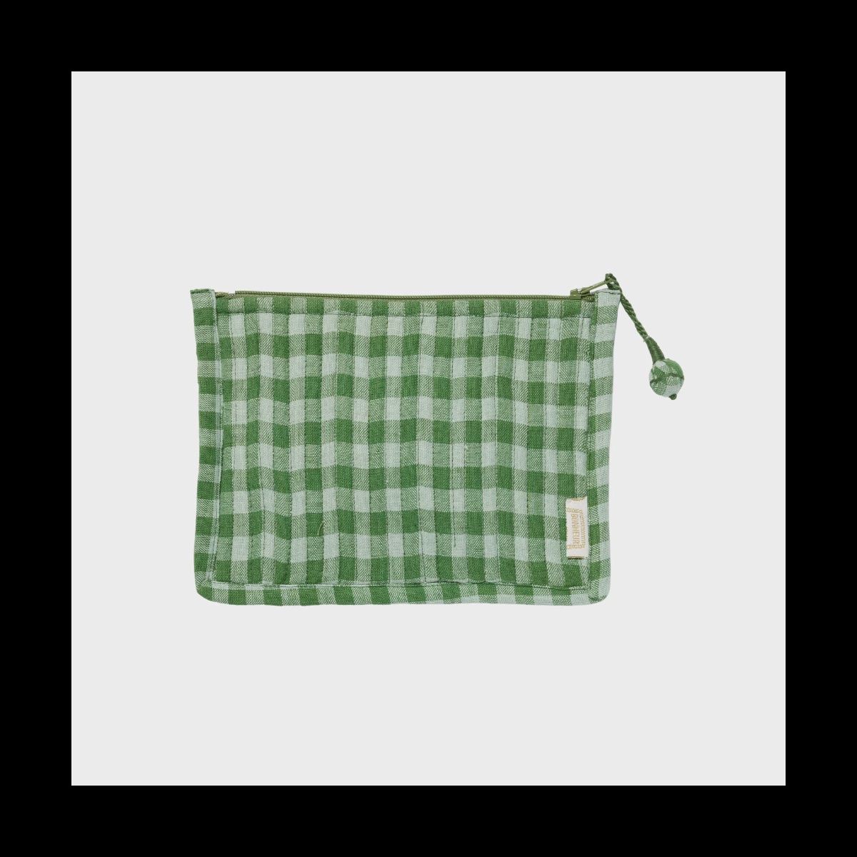Vichy Small Pouch, Colour: Green