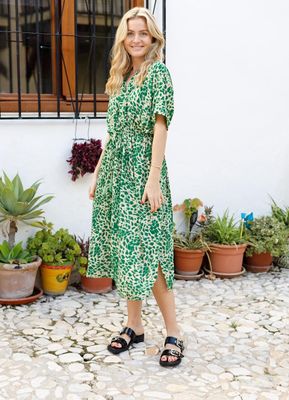 Luna Kaftan Tie Dress