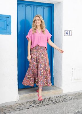 Luna Long Smock Skirt