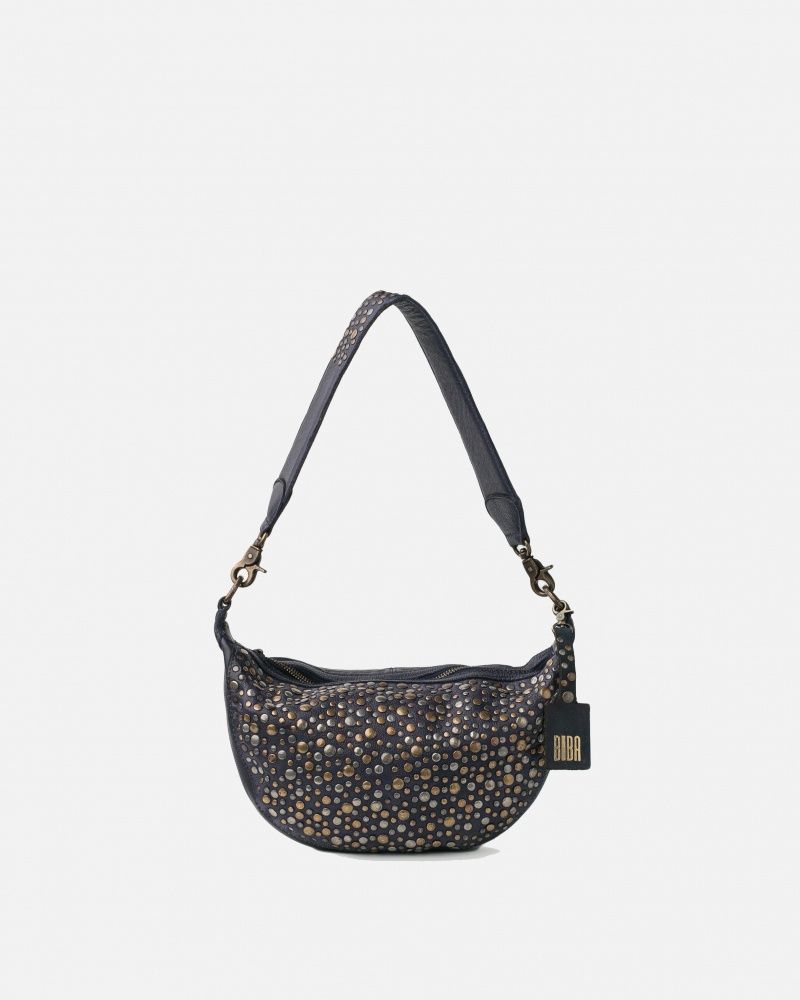 Half Moon Lovington Stars Bag, Colour: Black