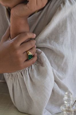 Sachia Green Tourmaline Ring