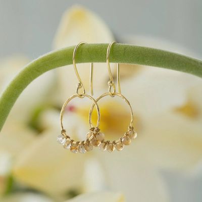 Citrine Compassion Gold Earrings