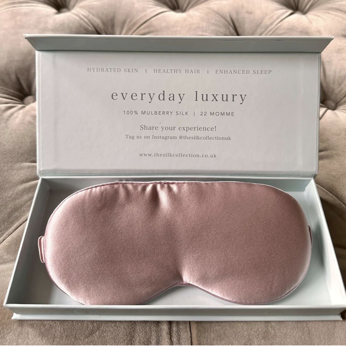 Blush Pure Silk Eye Mask