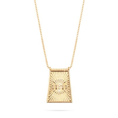 11:11 Gold Pendant Necklace
