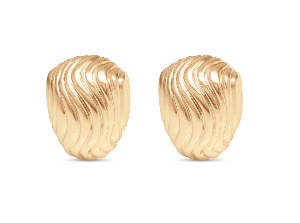 Vintage Stud Gold Earrings