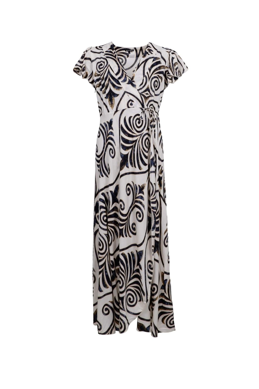 Stella Wrap Dress, Colour: Malaka White, Size: S/M