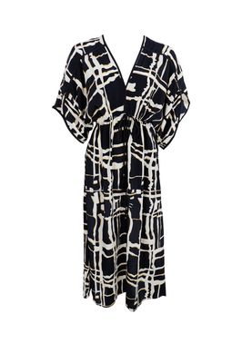 Luna Piped V-Neck Dress