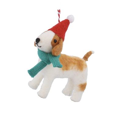 Plush Dog with Hat