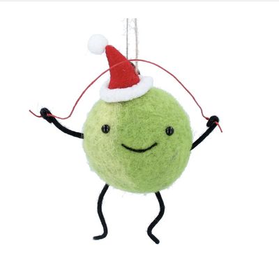 Mixed Wool Skipping Santa Sprout