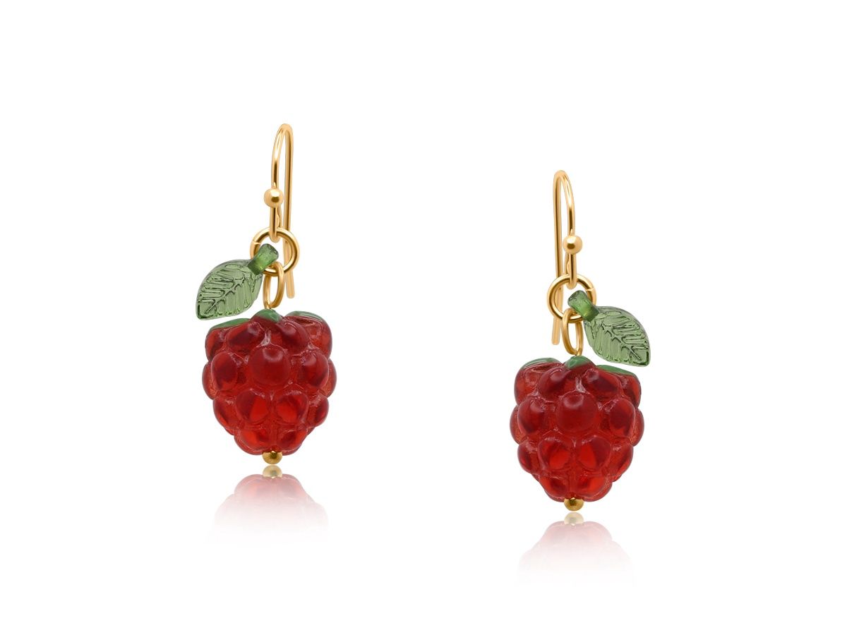 Malina Raspberry Earrings