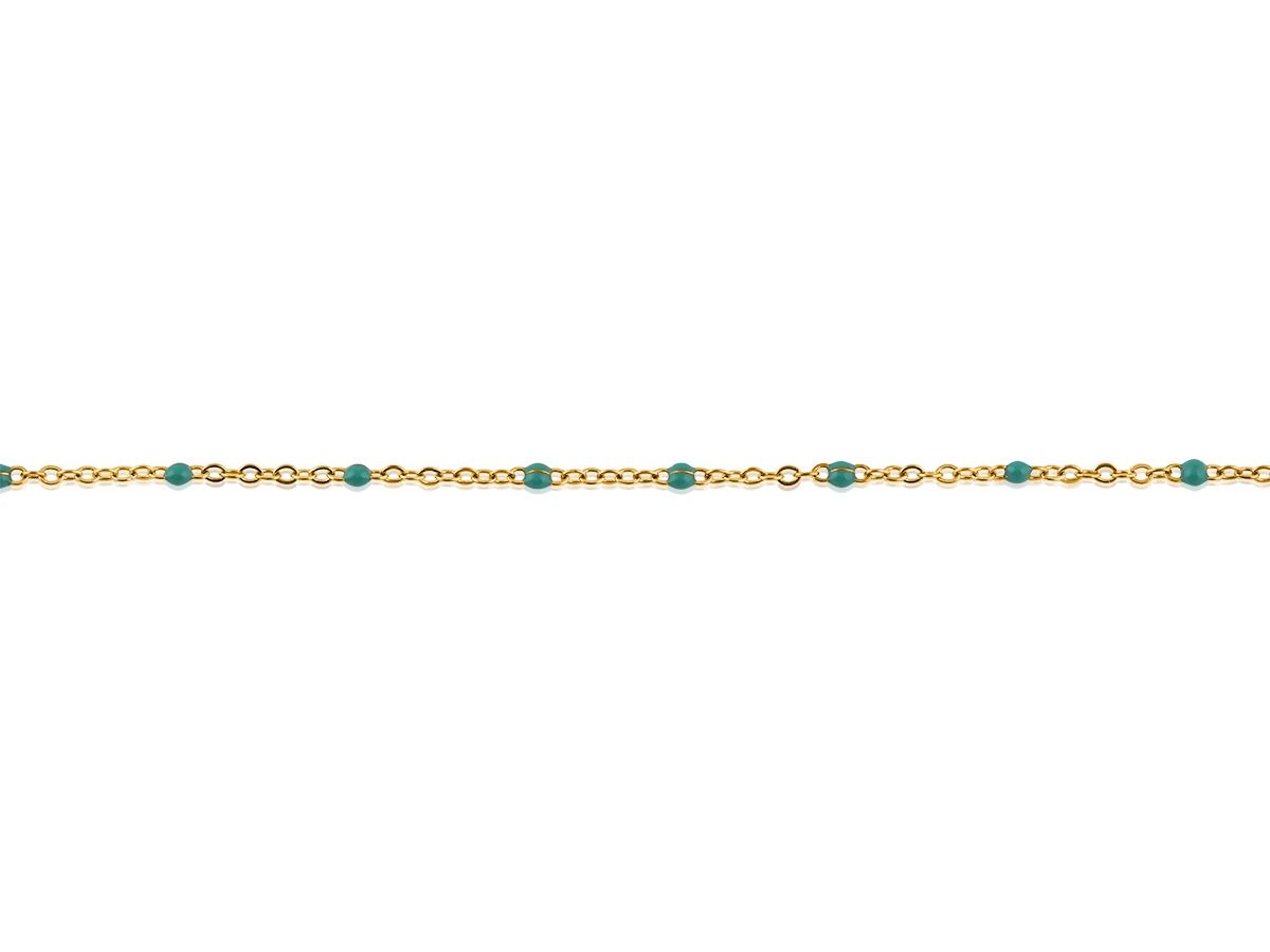 Lily Stainless Steel Bracelet, Colour: Gold/Green