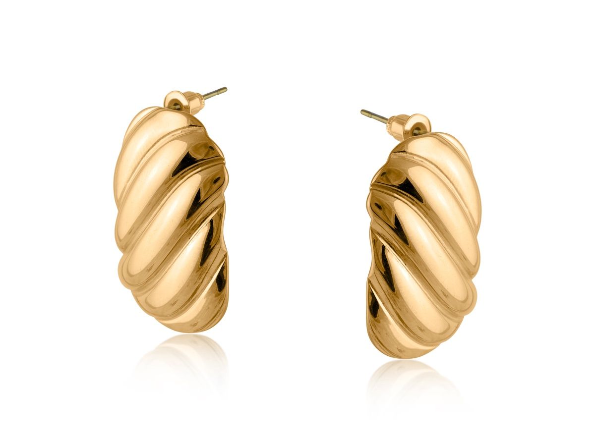 Arabella Stainless Steel Earrings, Colour: Gold