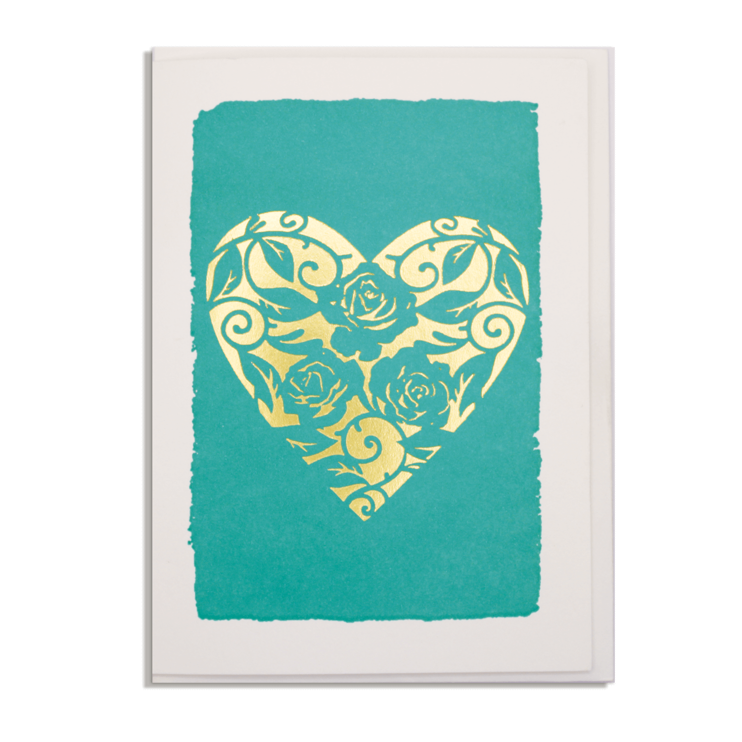 Roseheart Small Letterpress Card