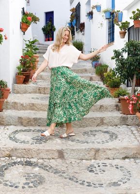 Luna Maxi Frill Skirt