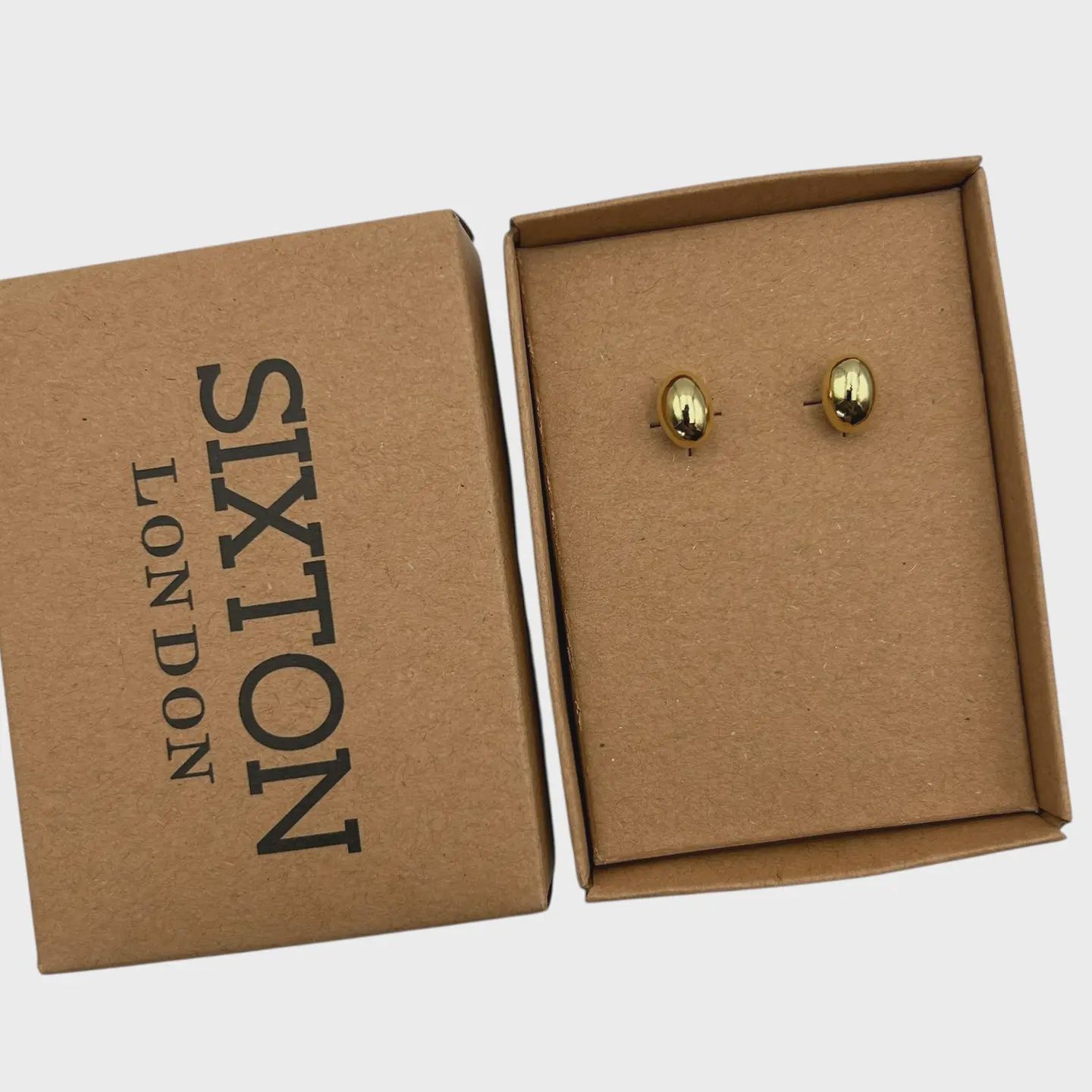 Gold Bean Earrings