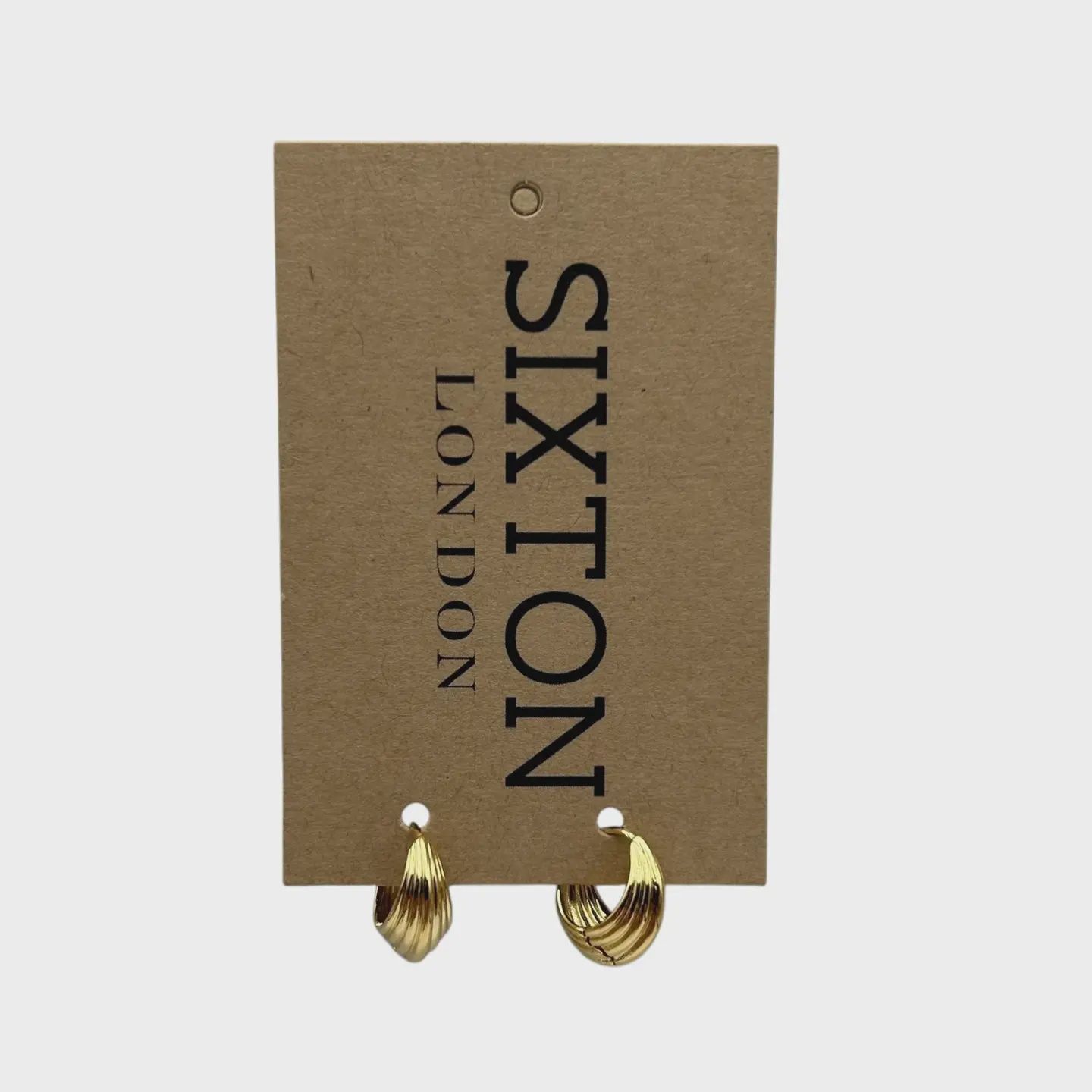60&#39;s Style Mini Hooped Earrings