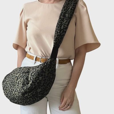 Green Leopard Brixton Cross Body Bag