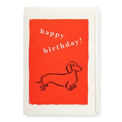 Birthday Sausage Dog Card