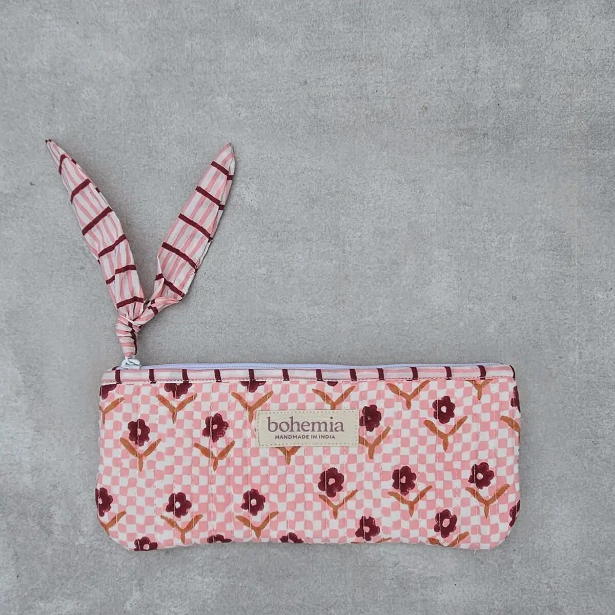 Daisy Check Pencil Case