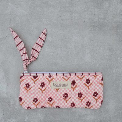 Daisy Check Pencil Case