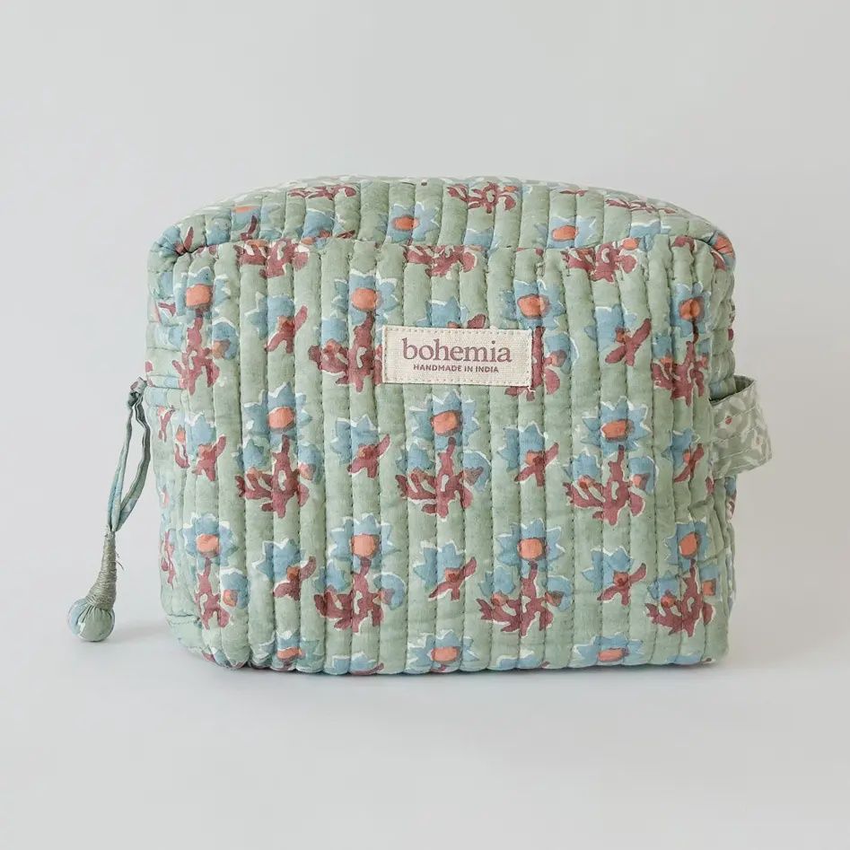 Duck Egg Posie Washbag