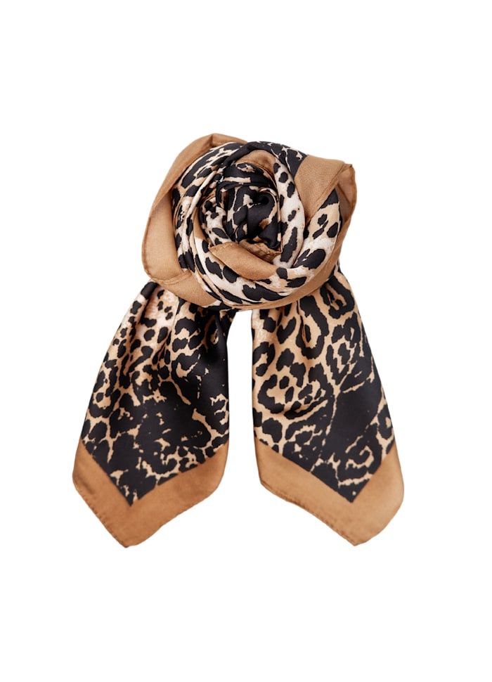 Rani Leo  Mini Scarf, Colour: Camel