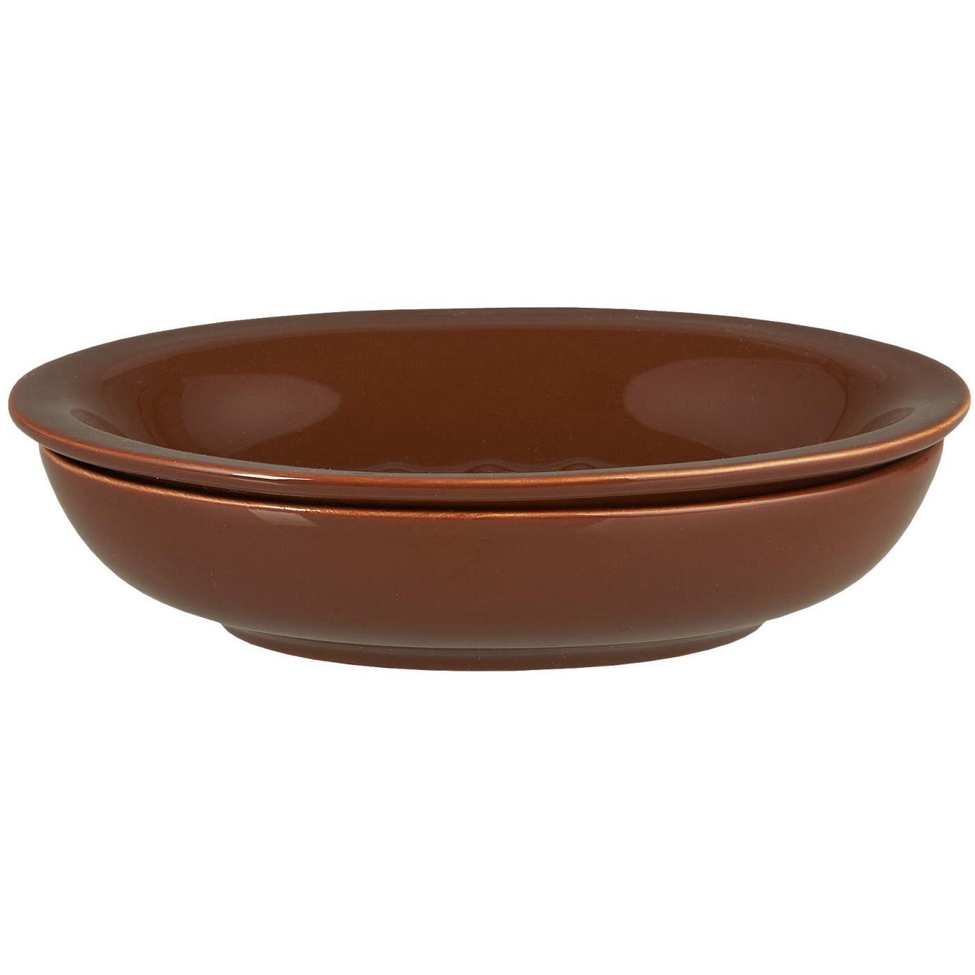Brown Two Part Soap Dish