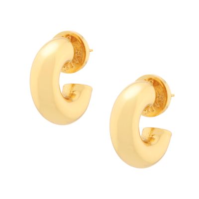 Chubby Donut Gold Hoops