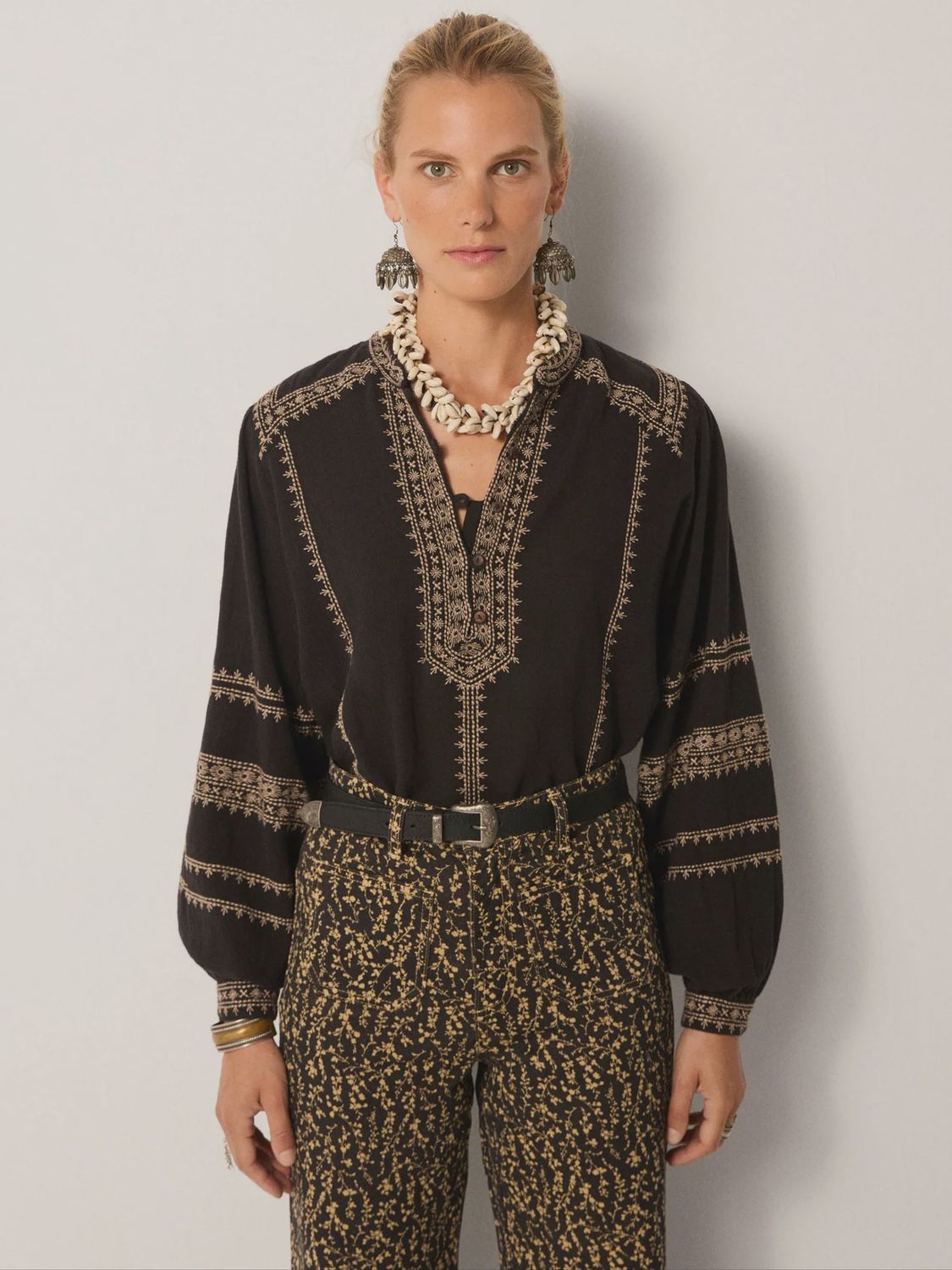 Renato Blouse, Colour: Midnight, Size: Small