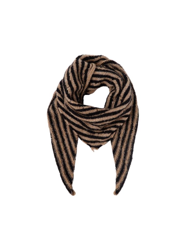 Dell Mini Stripe Scarf, Colour: Black