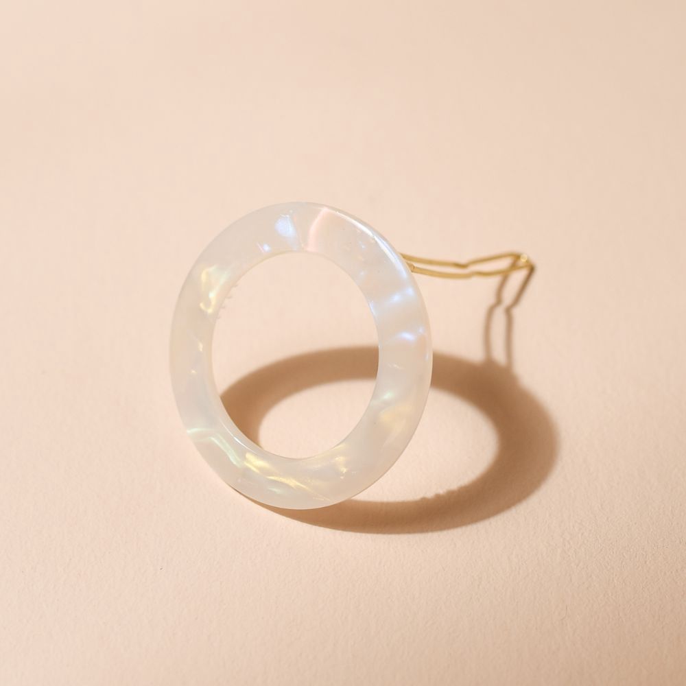 Round Pearly Barrette