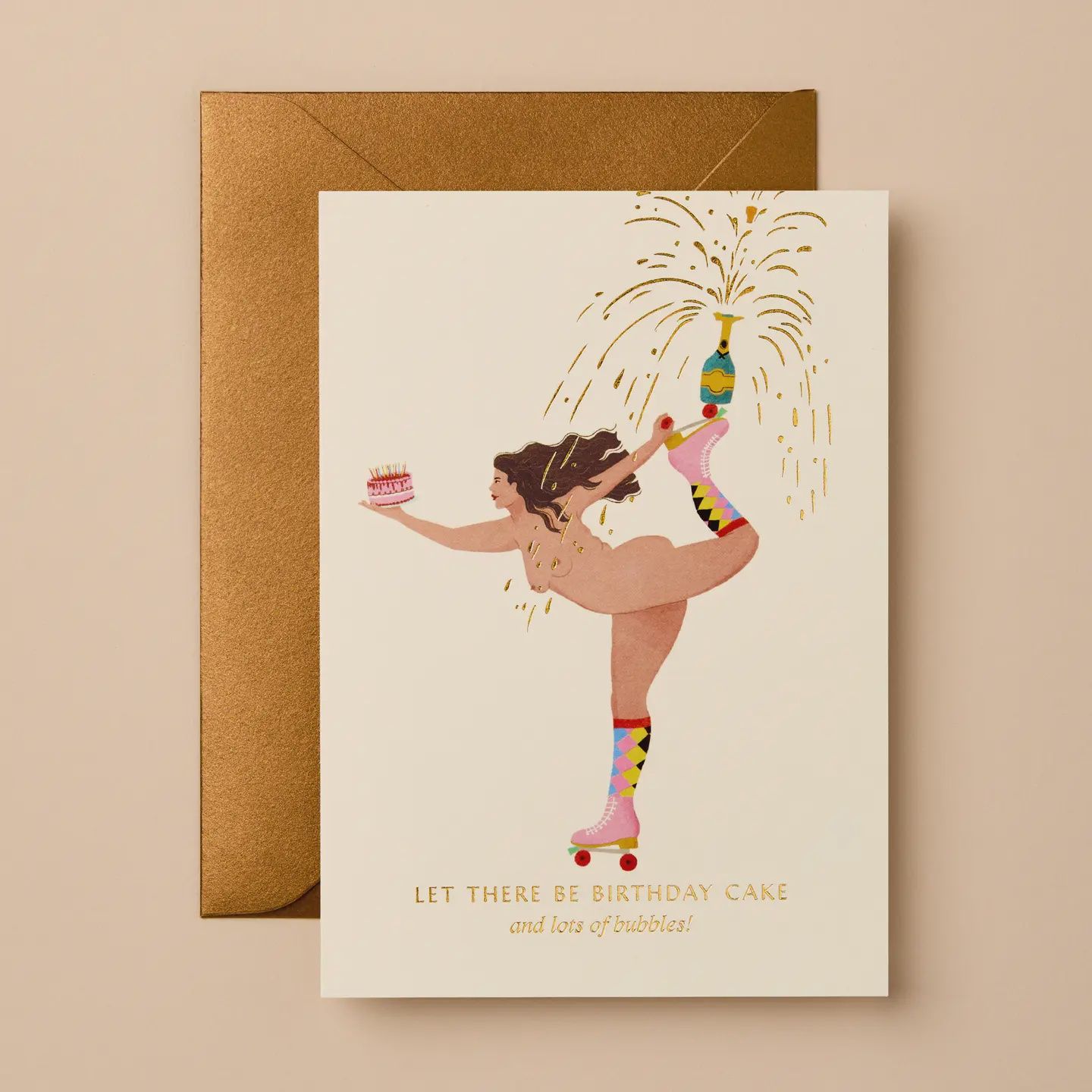 Birthday Cake &amp; Bubbles Card
